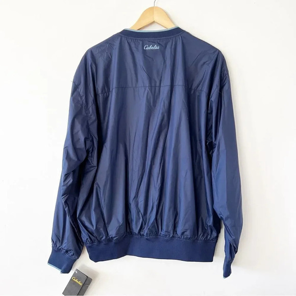 Cabela’s Navy Blue Long Sleeve Pullover Jacket‎ Size Large Teflon Protected New! - Picture 2 of 8